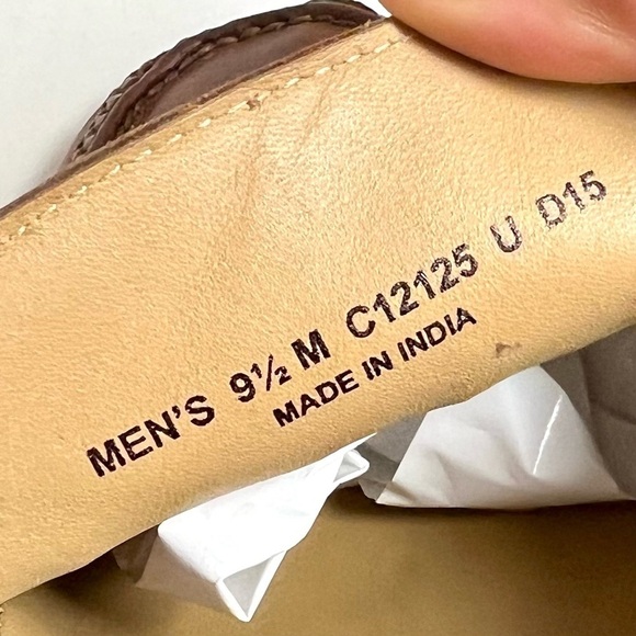 COLE HAAN Genuine brown leather driving loafers men’s comfort shoes size 9.5 main image 5